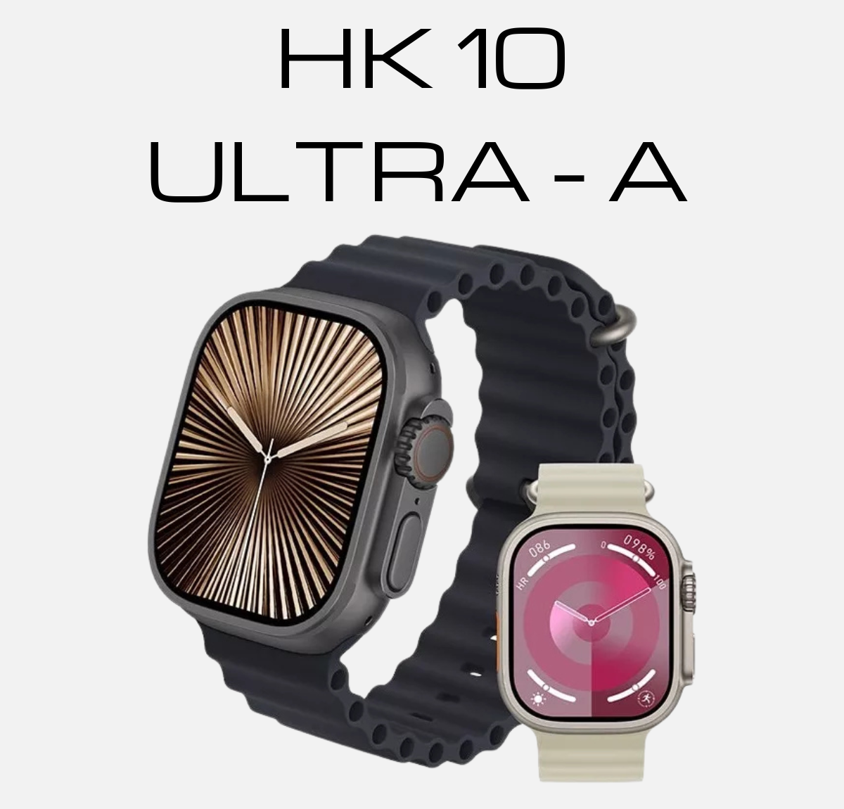 HK10 Ultra-A Smartwatch featuring a 2.02-inch high-definition full-touch display.