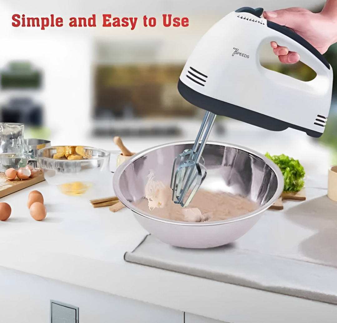 Powerful EONIX 260W electric whisk with stainless steel blade.