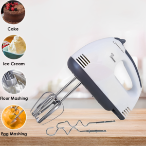 Compact EONIX 260W white and grey hand blender on kitchen counter