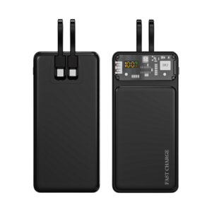 EONIX 10000mAh Power Bank – 20W fast charging, multiple ports & built-in cable for seamless charging. Stay powered anywhere!