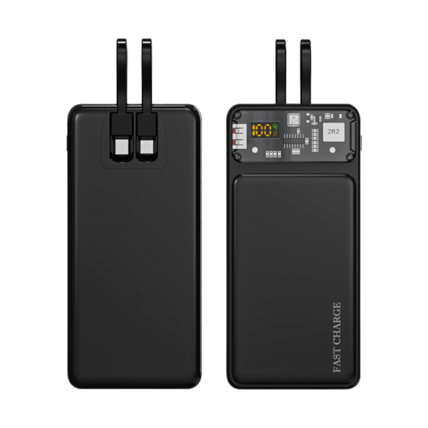 EONIX 10000mAh Power Bank – 20W fast charging, multiple ports & built-in cable for seamless charging. Stay powered anywhere!