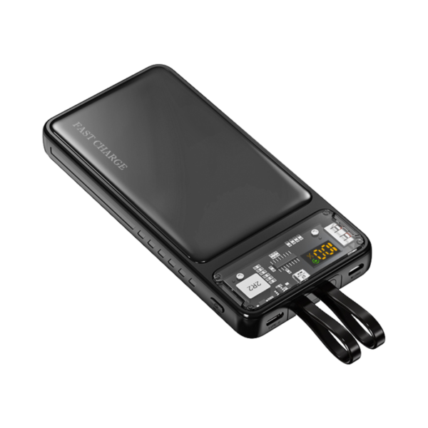 Buy EONIX Black Color 10000mAh Power Bank – Fast 20W charging, LED display & multiple ports for hassle-free charging on the go. Perfect for travel!