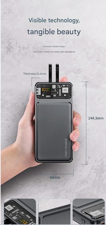 Real-time battery status LED digital display on EONIX charger.