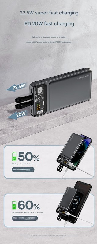 EONIX power bank powering smartphone, smartwatch, and earbuds.